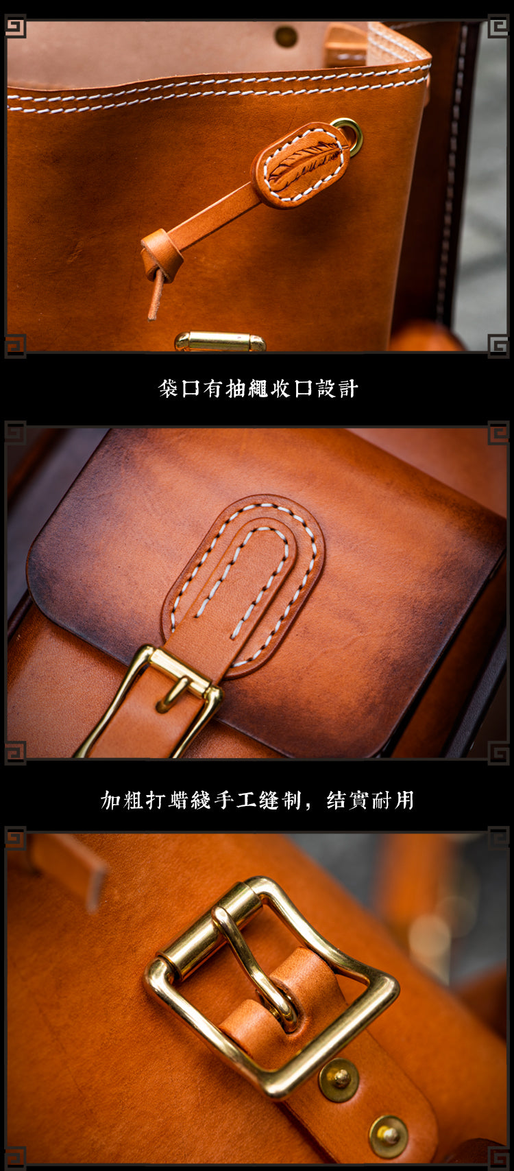 Men and Women Handmade Elaborate Works Cow Leather Backpacks - Backpacks - DYAVOR®