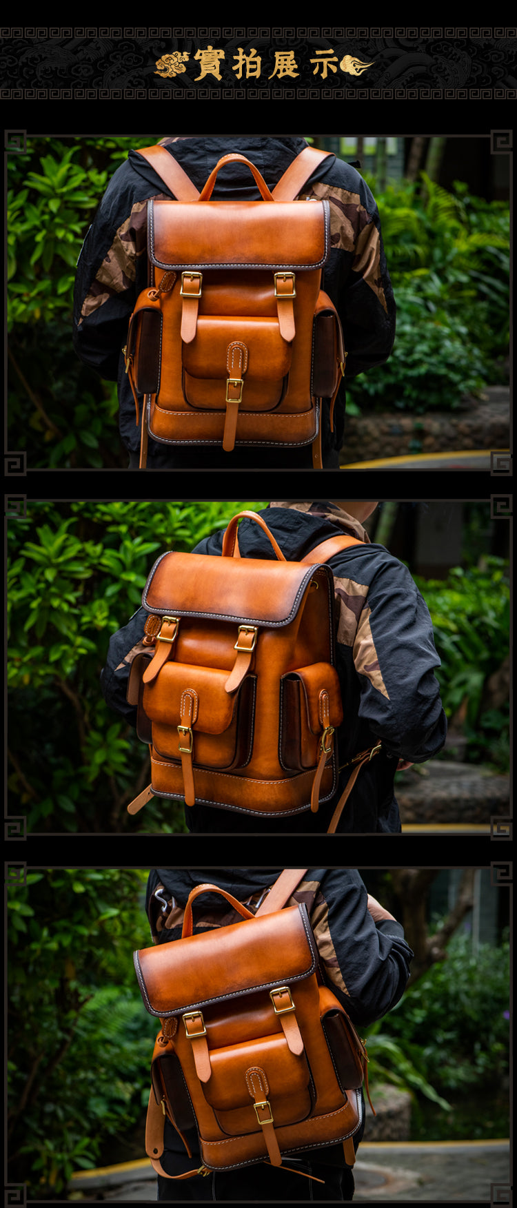 Men and Women Handmade Elaborate Works Cow Leather Backpacks - Backpacks - DYAVOR®