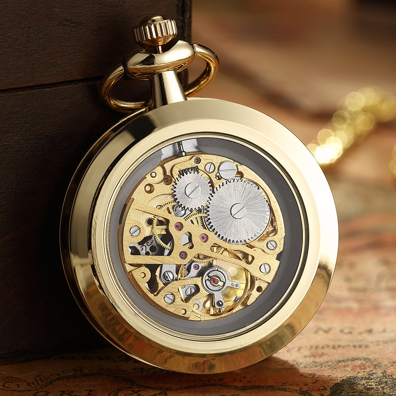 Unisex Antique Skeleton Mechanical Steampunk Pocket Fob Watch - Unisex Style Watches - DYAVOR®