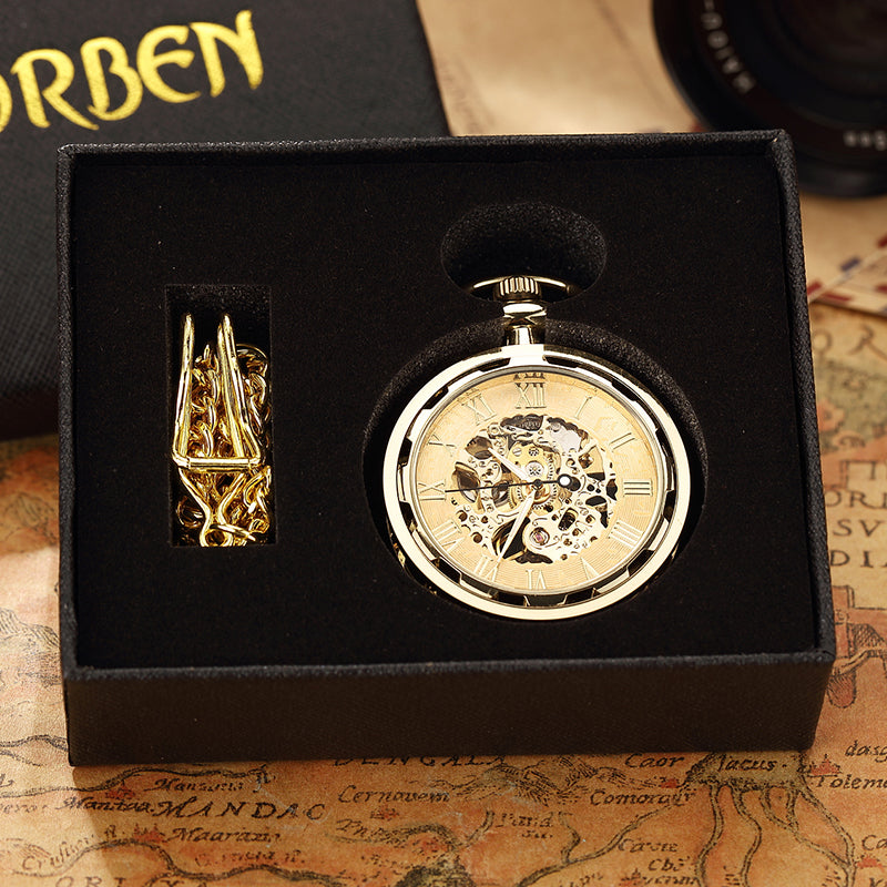 Unisex Antique Skeleton Mechanical Steampunk Pocket Fob Watch - Unisex Style Watches - DYAVOR®