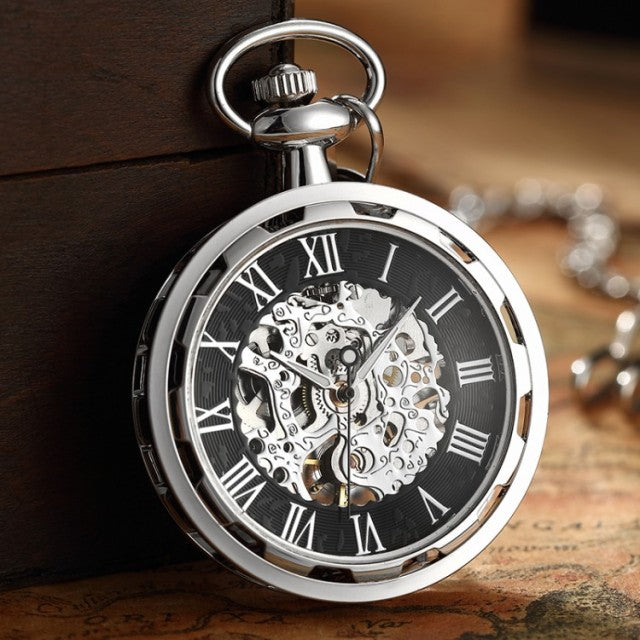 Unisex Antique Skeleton Mechanical Steampunk Pocket Fob Watch - Unisex Style Watches - DYAVOR®