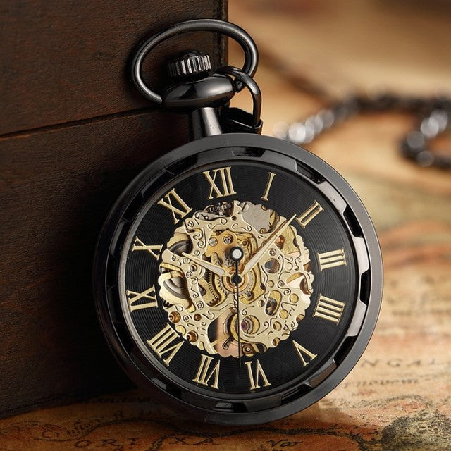 Unisex Antique Skeleton Mechanical Steampunk Pocket Fob Watch - Unisex Style Watches - DYAVOR®