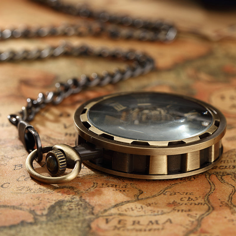 Unisex Antique Skeleton Mechanical Steampunk Pocket Fob Watch - Unisex Style Watches - DYAVOR®