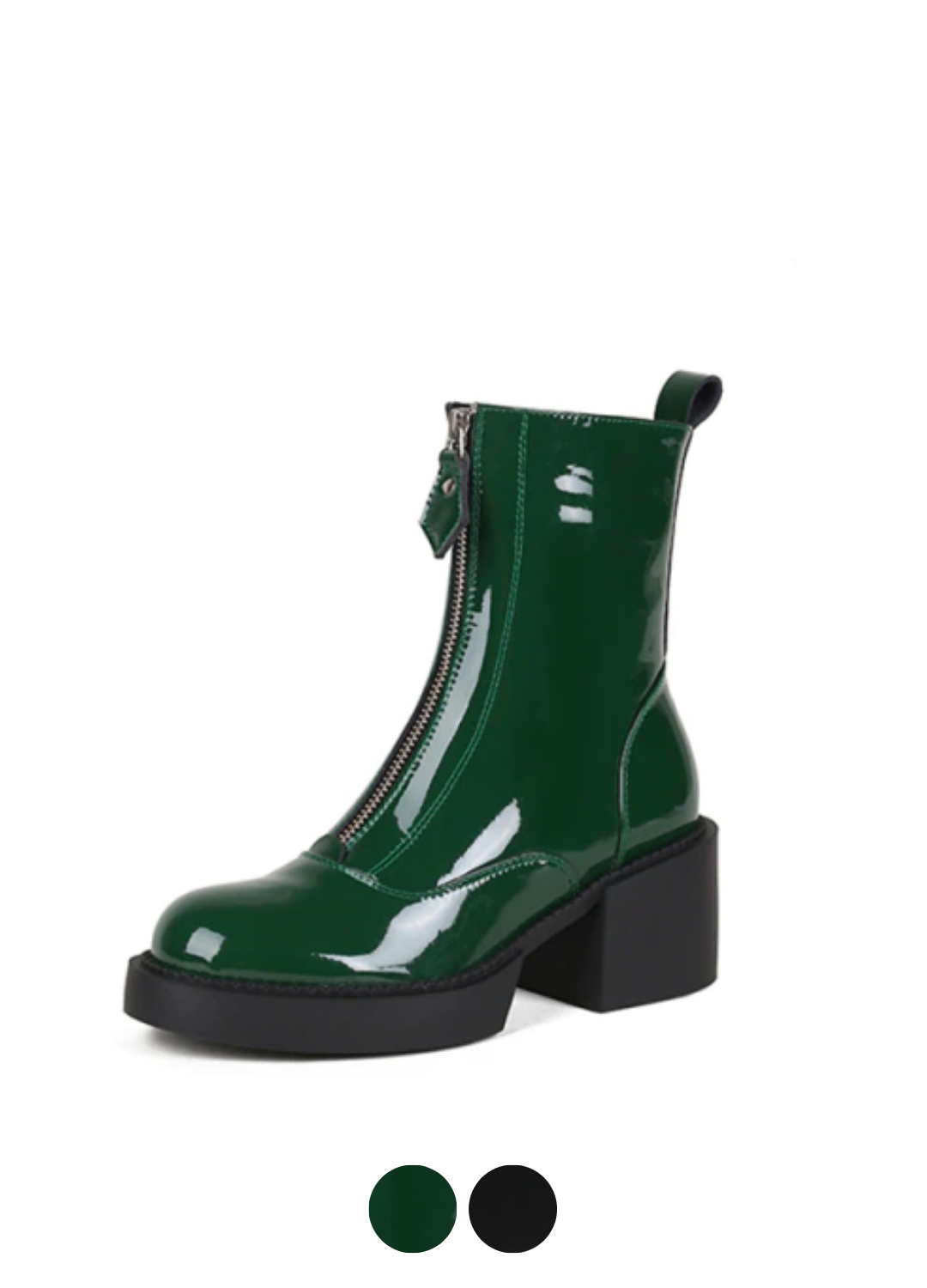 Clemen Women's Patent Leather Ankle Boots - Booties - DYAVOR®