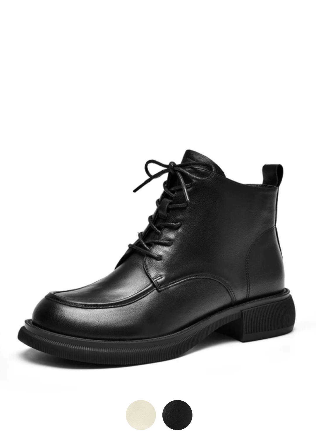 Denis Women's Leather Black Boots - Boots - DYAVOR®