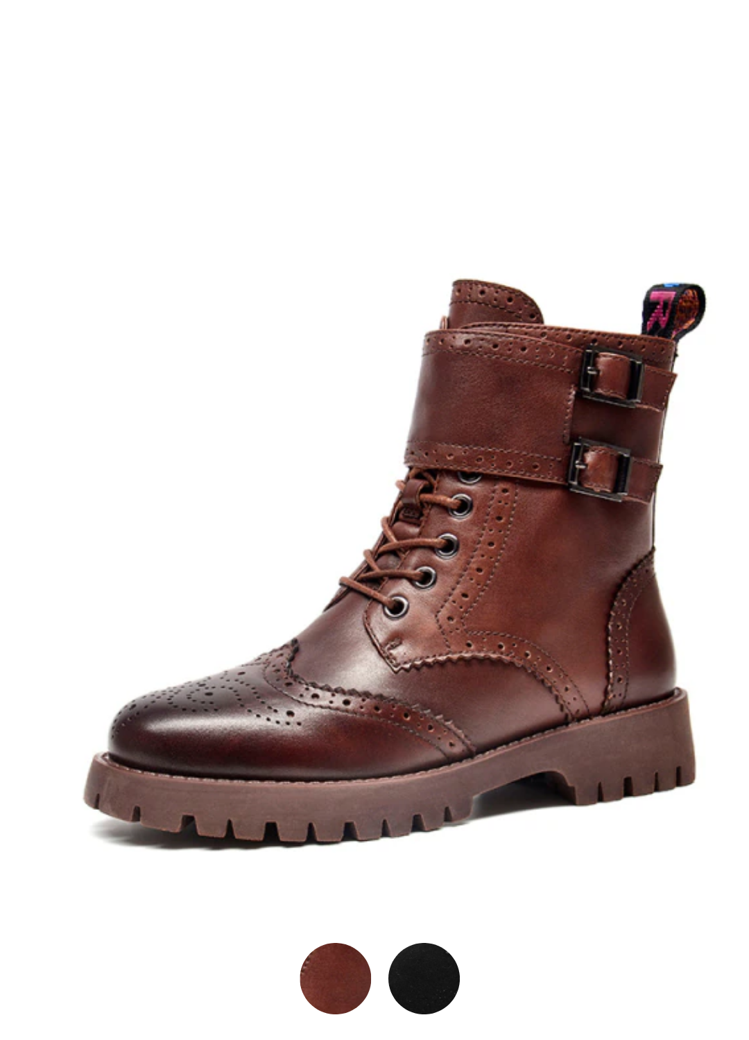 Rocosa Women's High Quality Side Buckle Leather Boots - Boots - DYAVOR®