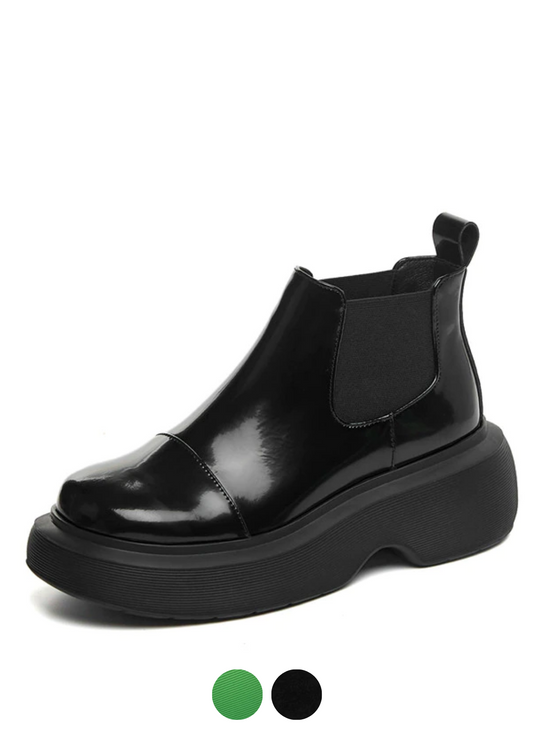 Bahiti Women's Winter Elastic Band Black Booties - Bootie - DYAVOR®