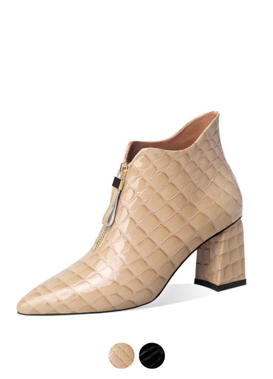 Albin Women's Leather Ankle Booties - booties - DYAVOR®