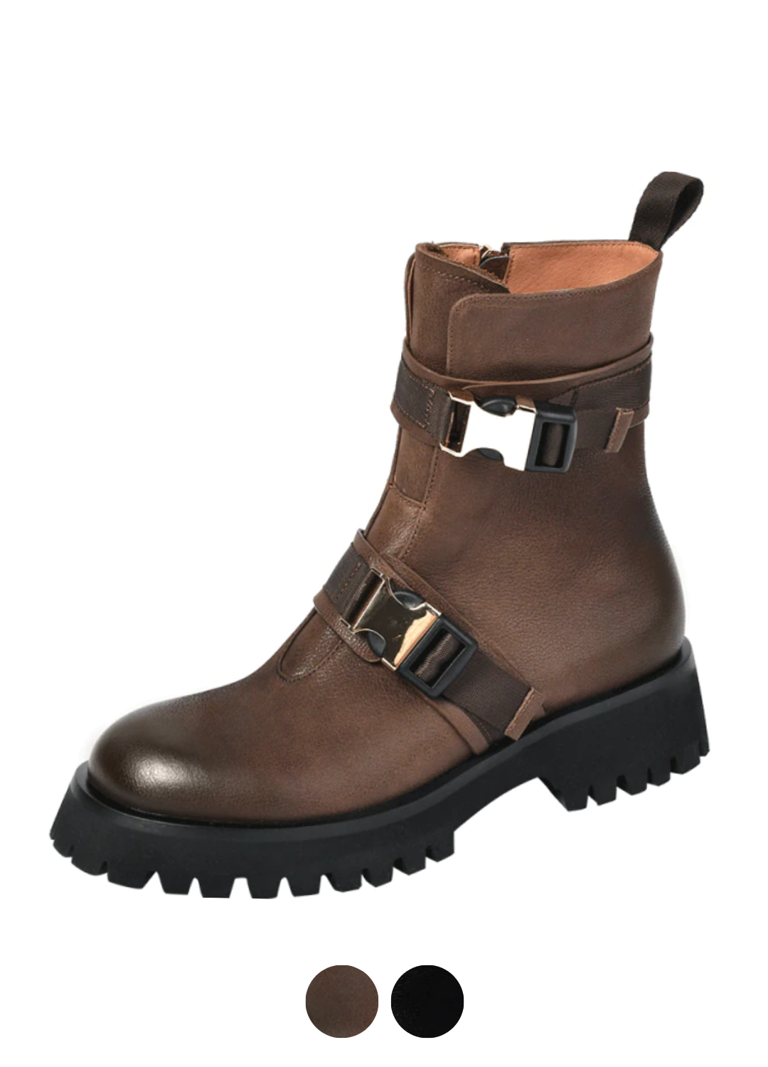 Donay Women's Round Toe Leather Boots - Boots - DYAVOR®