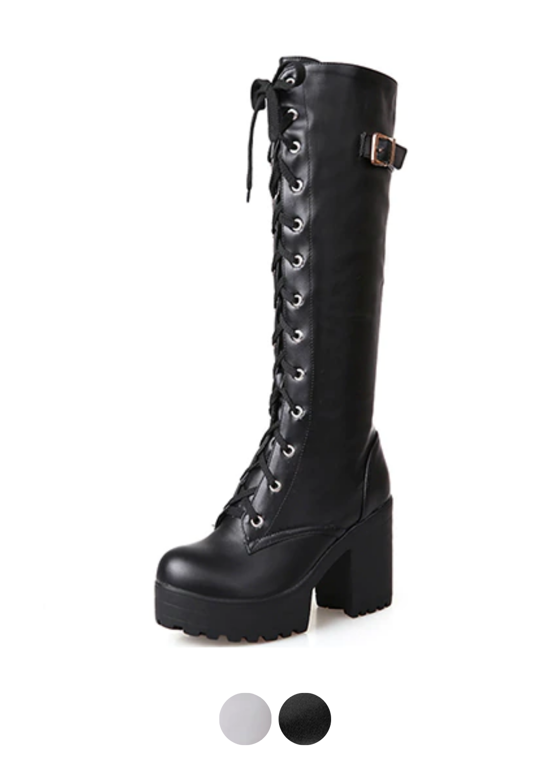 Dafne Women's Knee High Boots With Laces - Boots - DYAVOR®