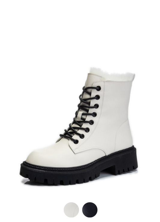 Balin Women's Warm Wool Leather Boots - Boots - DYAVOR®