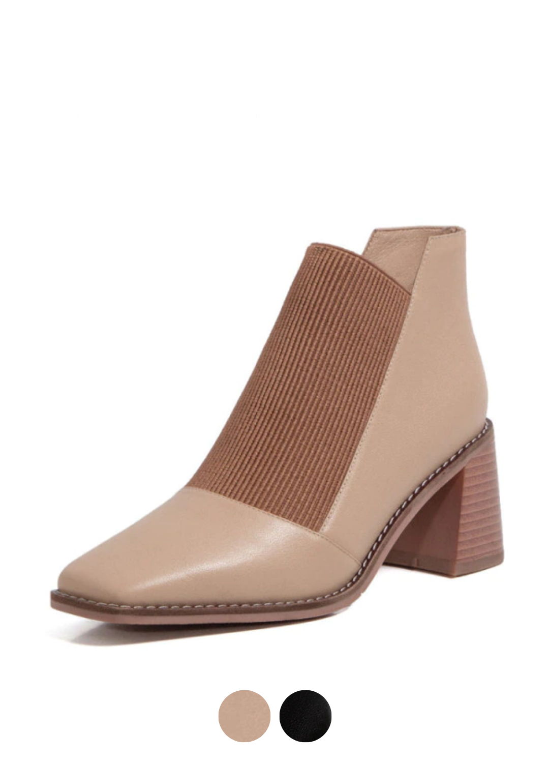 Abdul Women's Leather High Heel Booties - Booties - DYAVOR®