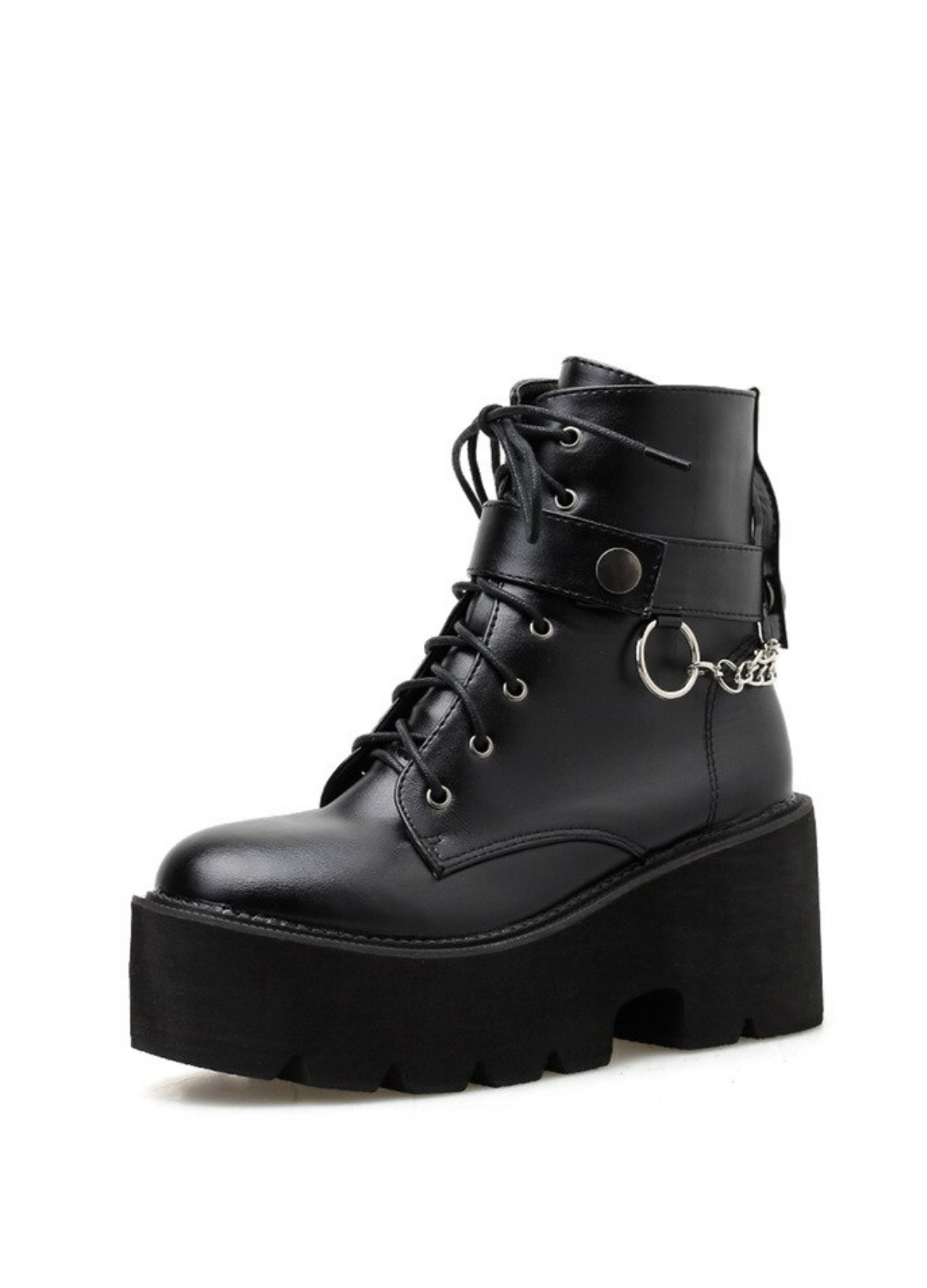 Samira Women's Black Gothic Style Platform Boots - Boots - DYAVOR®