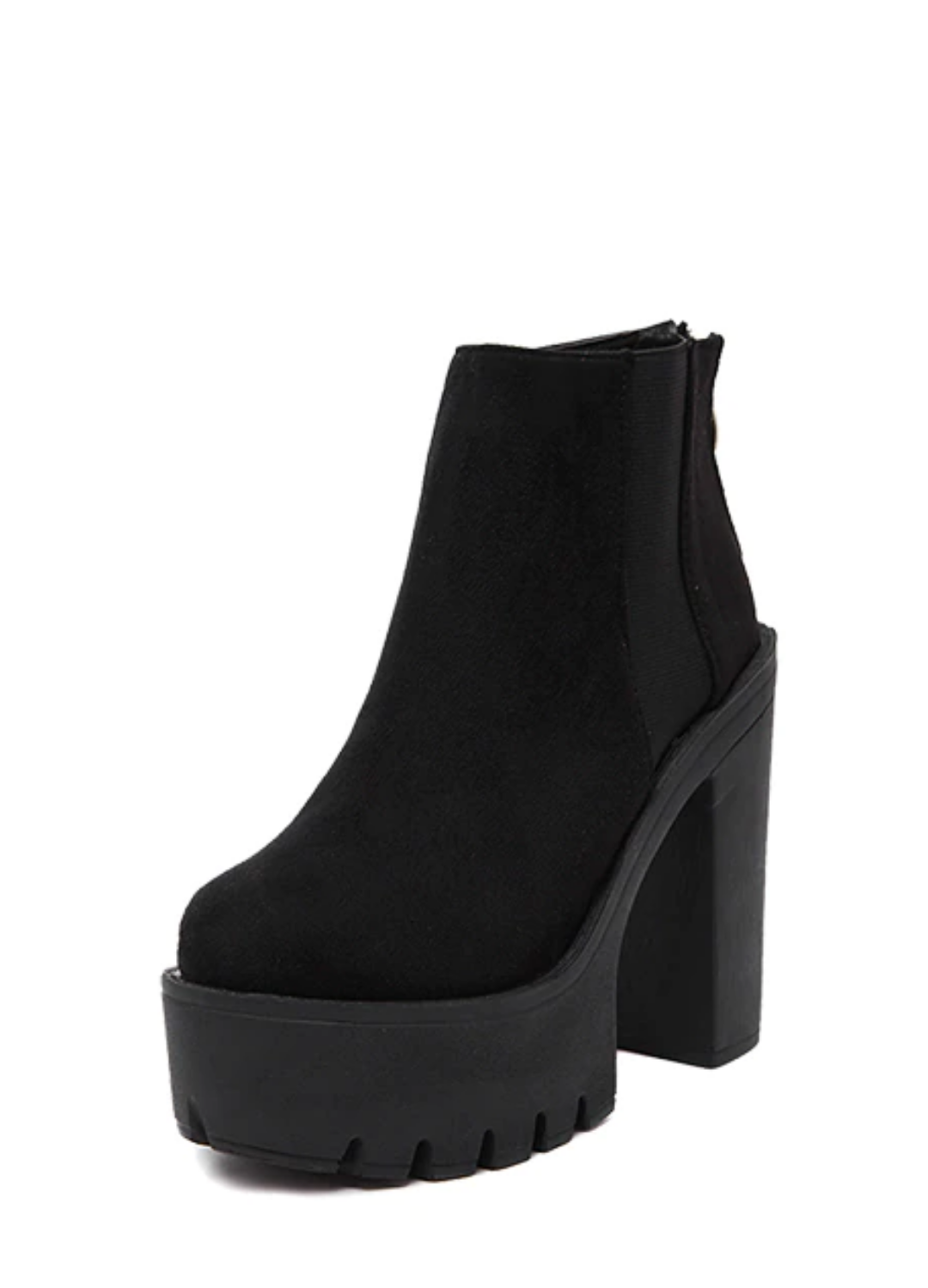 Penelope Women's Velvety Black Ankle Boots - Booties - DYAVOR®
