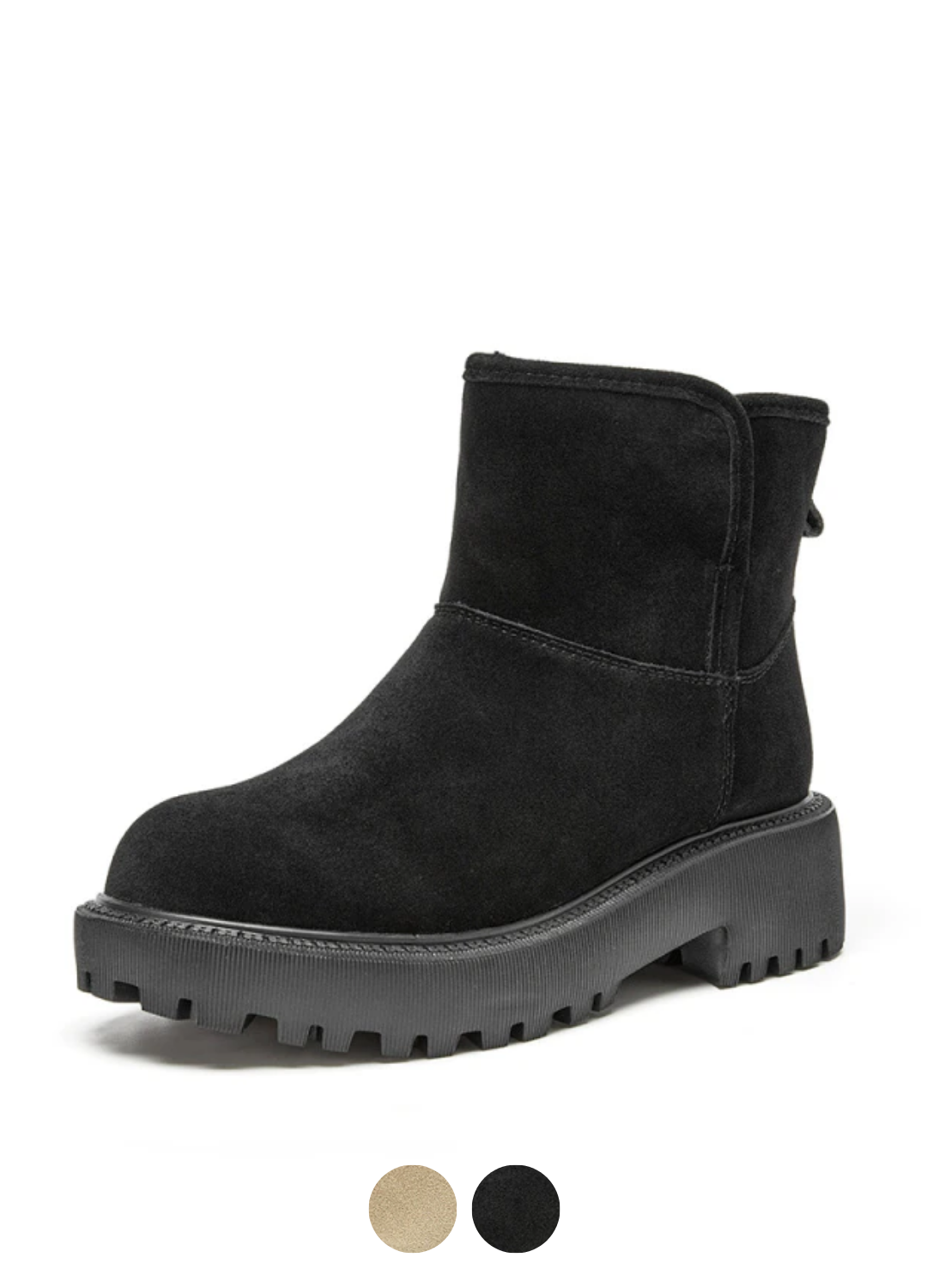 Jeudy Women's Platform Snow Black Booties - Boots - DYAVOR®