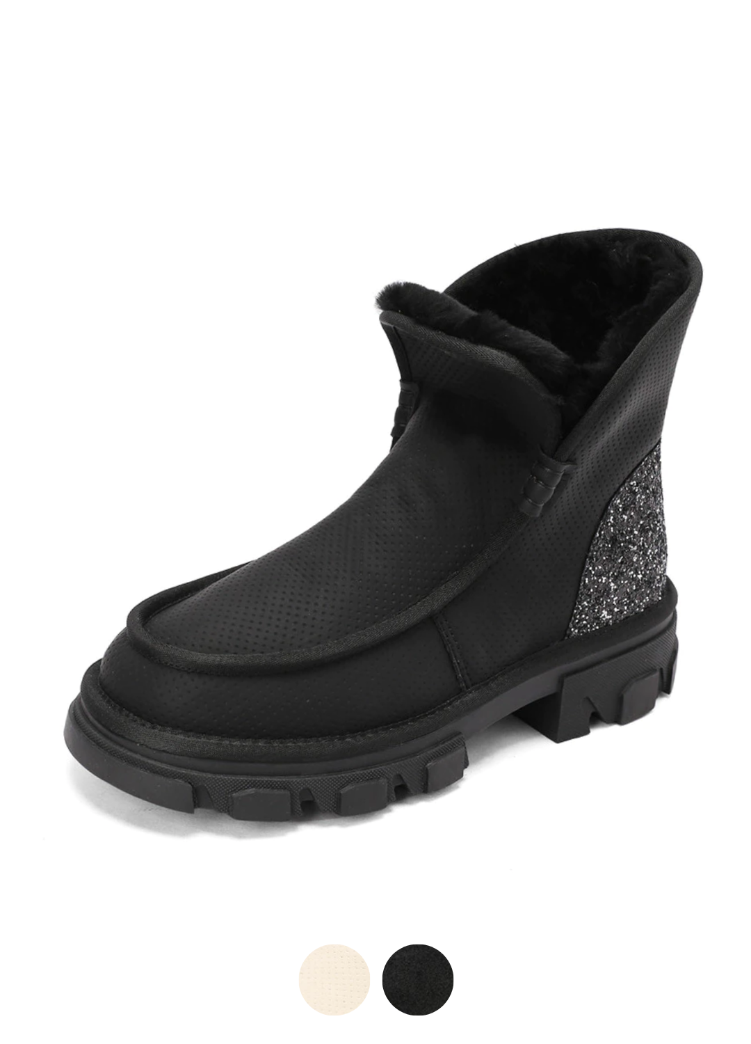 Valcin Women's Warm Wool Ankle Black Booties - Booties - DYAVOR®