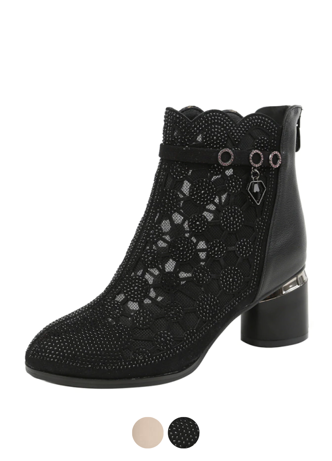 Dianne Women's Mesh Rhinestones Fashion Boots - Boots - DYAVOR®