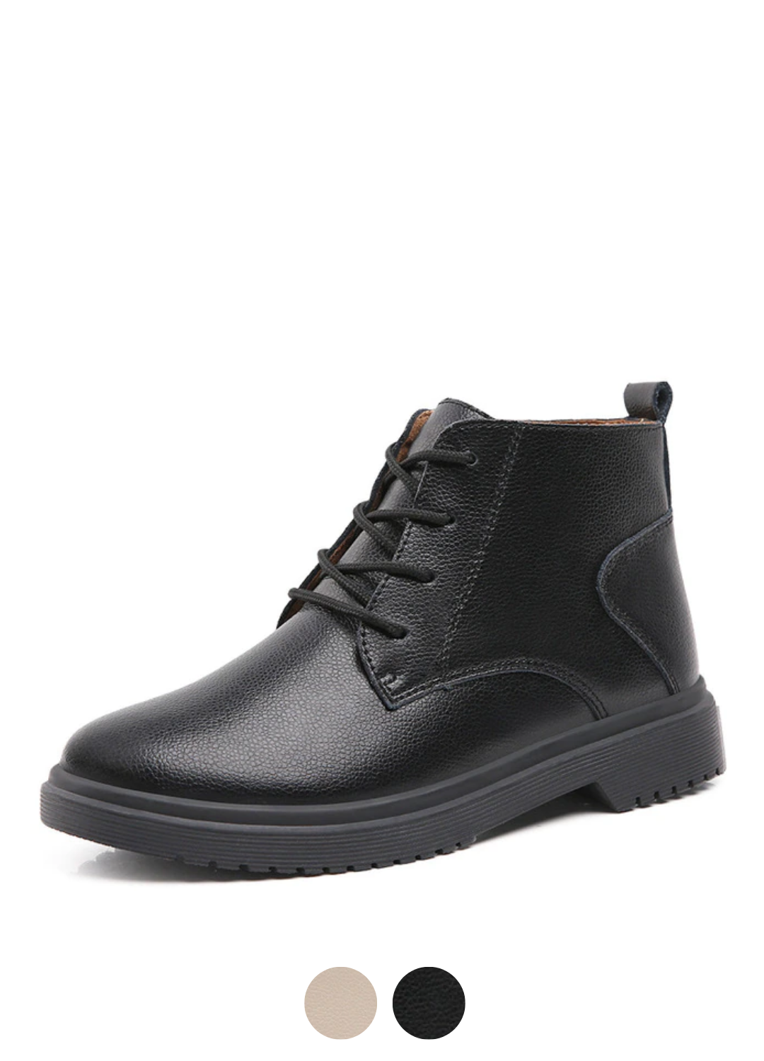 Chaten Women's Oxford Lace-Up Ankle Black Boots - Shoes - DYAVOR®