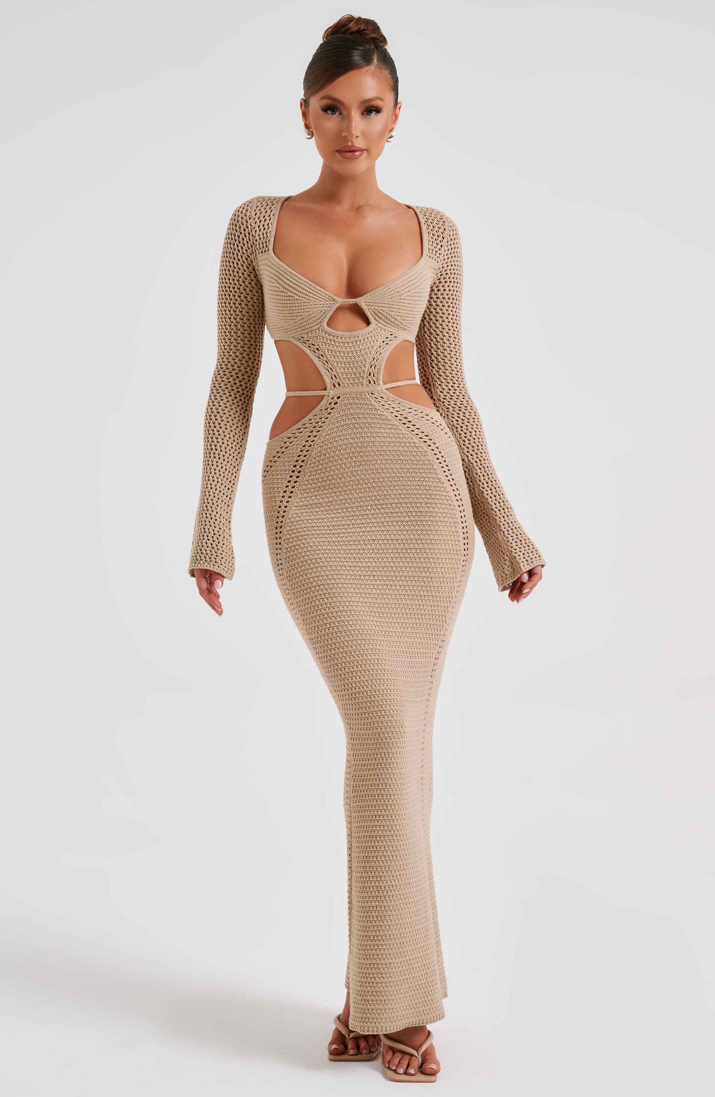 Nadine Maxi Dress - Beige - Dress - DYAVOR®
