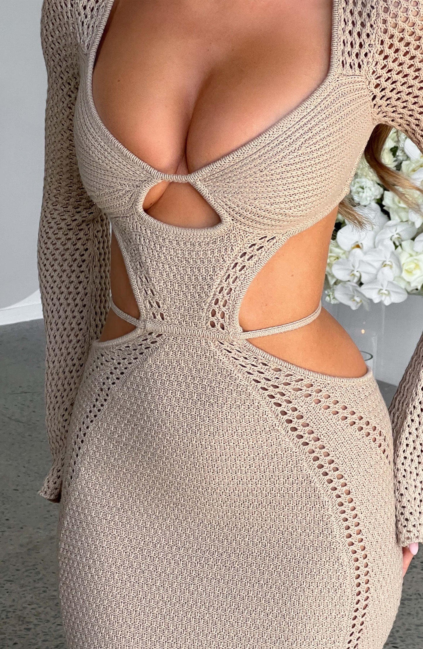 Nadine Maxi Dress - Beige - Dress - DYAVOR®