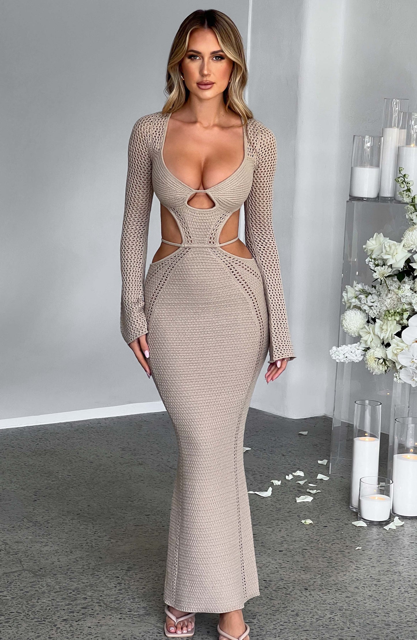 Nadine Maxi Dress - Beige - Dress - DYAVOR®