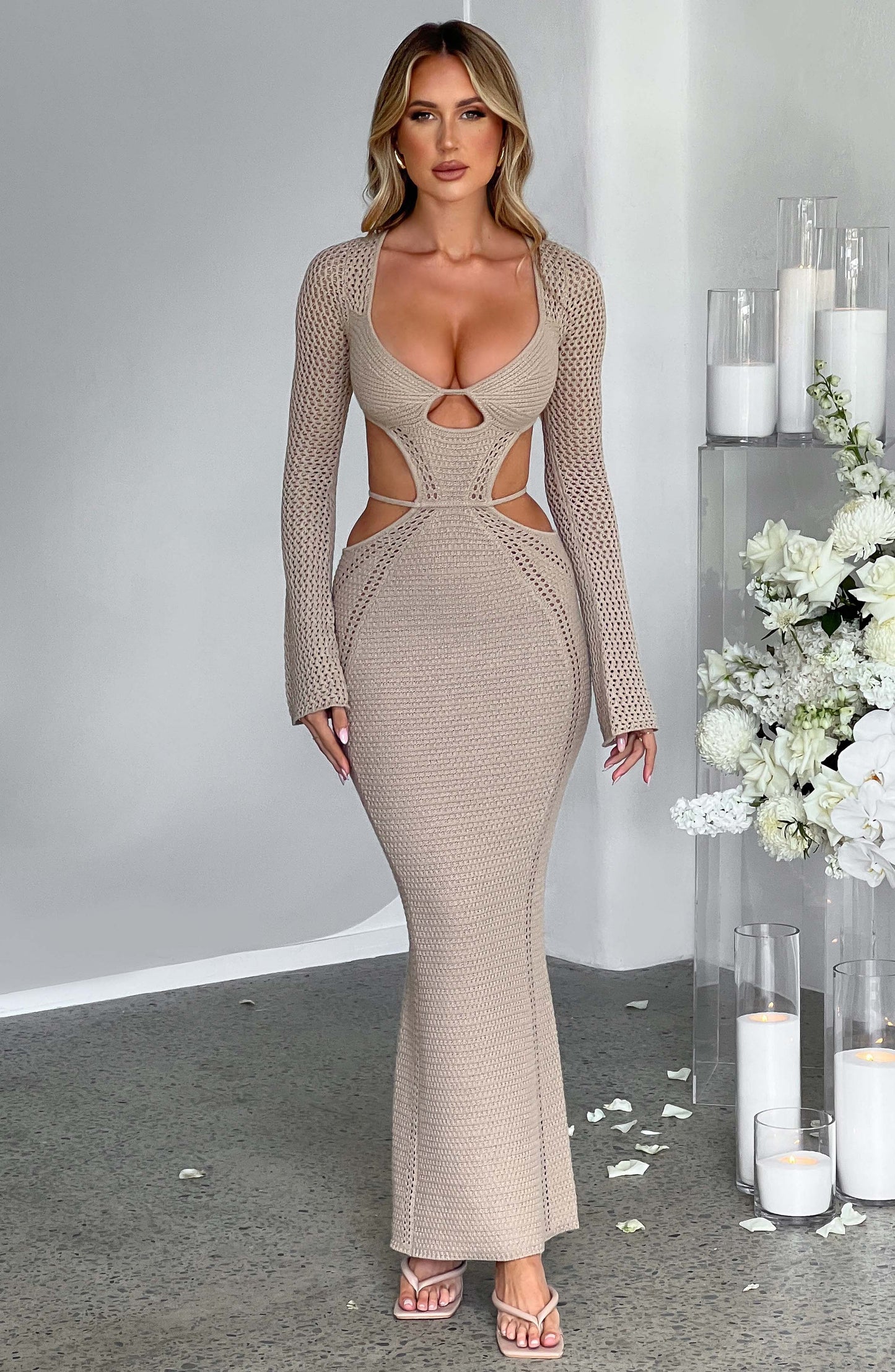Nadine Maxi Dress - Beige - Dress - DYAVOR®