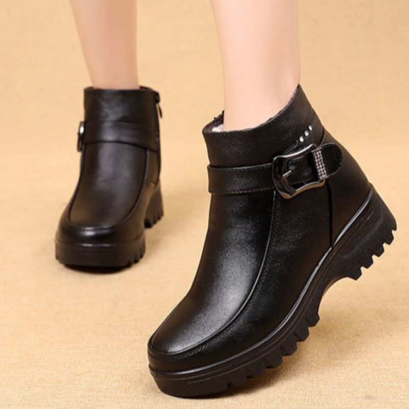 GRW Orthopedic Women Ankle Boots Arch Support Warm Waterproof Genuine Leather Fashion - - DYAVOR®