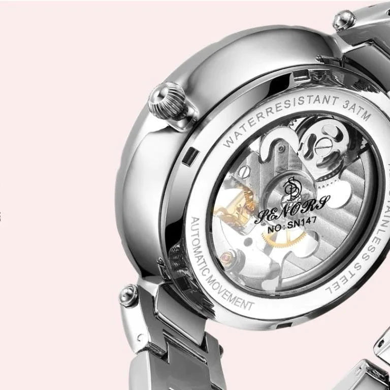 Women's Genuine Leather Hollowed Out Skeleton Luminous Wristwatch - Watches for Women - DYAVOR®