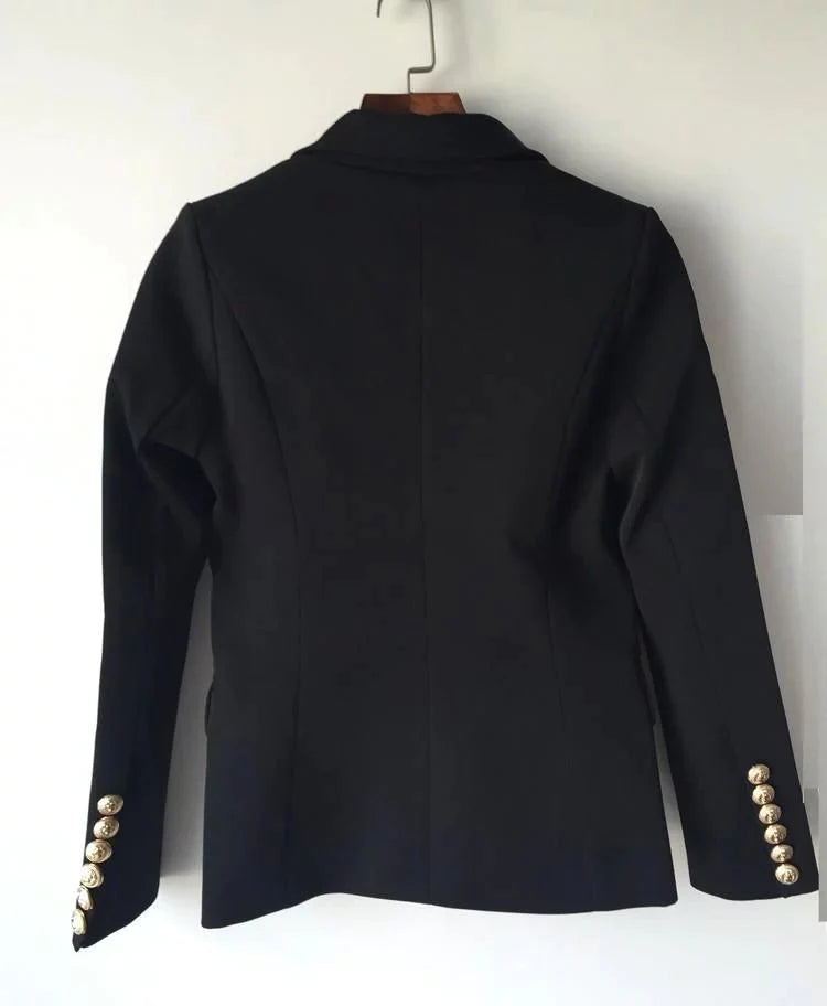The Priscilla Slim Fit Blazer - Jet Black - - DYAVOR®