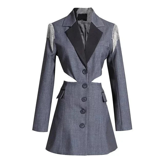 The Vignetta Long Sleeve Blazer - - DYAVOR®