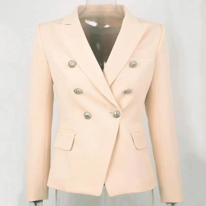 The Priscilla Slim Fit Blazer - Sand - - DYAVOR®
