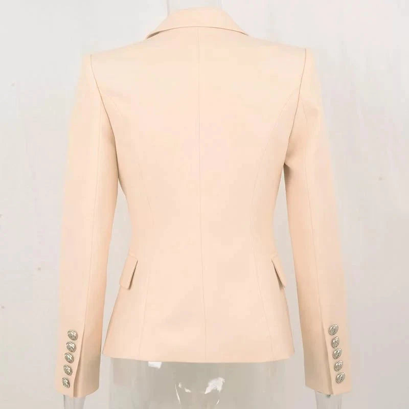 The Priscilla Slim Fit Blazer - Sand - - DYAVOR®