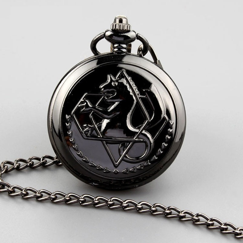Antique Unisex Fullmetal Alchemist Horse Necklace Chain Pendant FOB Watch - Unisex Style Watches - DYAVOR®