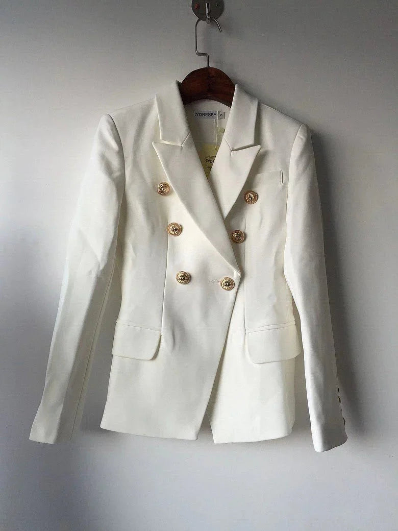 The Priscilla Slim Fit Blazer - Pearl - - DYAVOR®