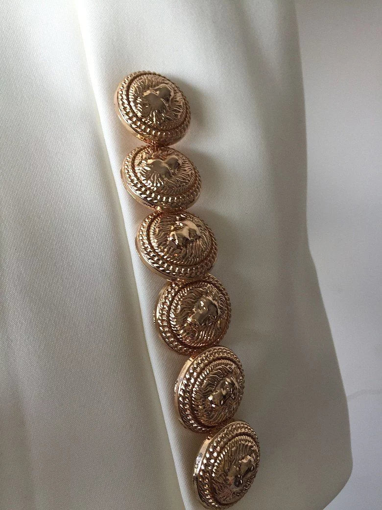 The Priscilla Slim Fit Blazer - Pearl - - DYAVOR®