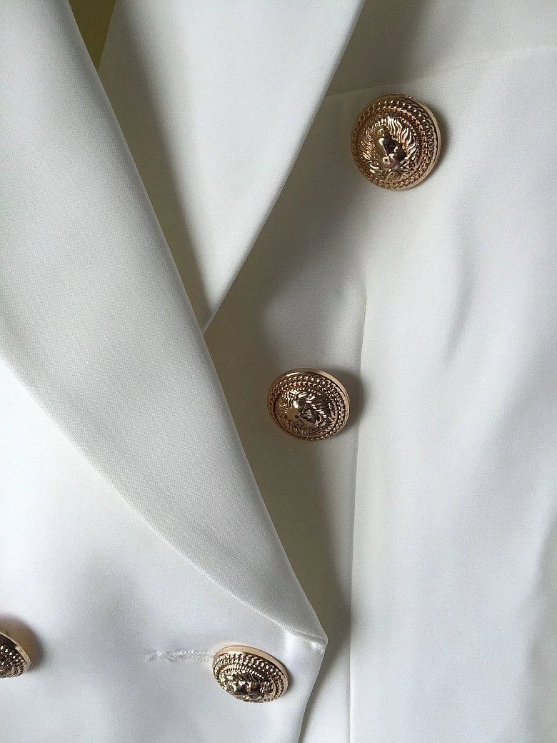 The Priscilla Slim Fit Blazer - Pearl - - DYAVOR®