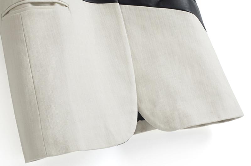 The Darla Faux Leather Long Sleeve Blazer - - DYAVOR®