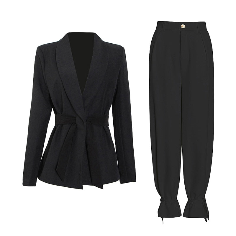 Oversized Suit With Lace-up Straight Pants - - DYAVOR®