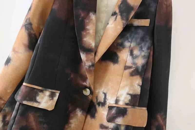 The Crème Brûlée Long Sleeve Blazer - - DYAVOR®