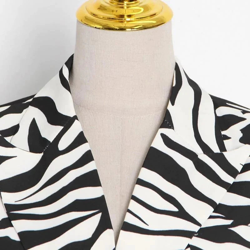 The Zebra Long Tail Blazer - - DYAVOR®