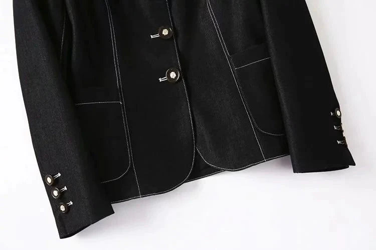The Vana Long Sleeve Blazer - - DYAVOR®