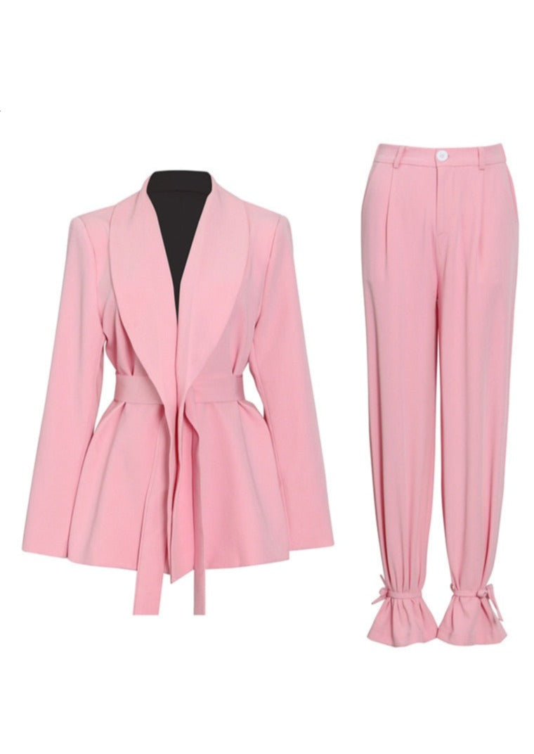 Oversized Suit With Lace-up Straight Pants - - DYAVOR®