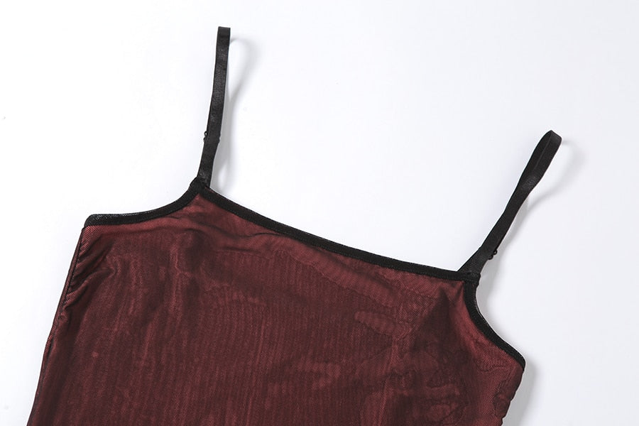 Mesh Double Layer Mini Dress - Dresses - DYAVOR®