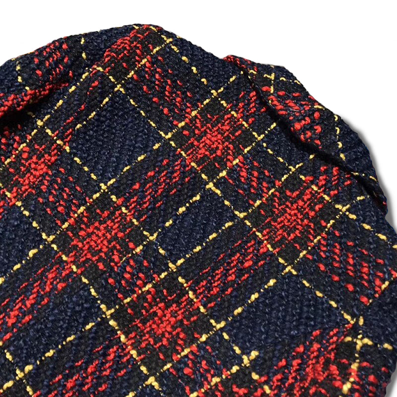 Navy-Red Tweed Blazer - - DYAVOR®