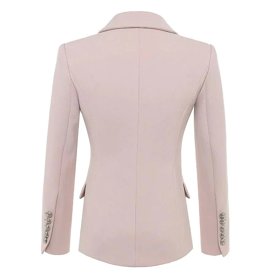 The Priscilla Slim Fit Blazer - Coral - - DYAVOR®