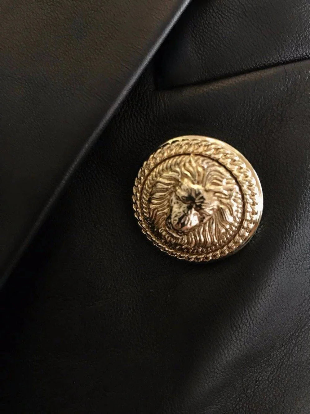 The Katerina Faux Leather Blazer - - DYAVOR®