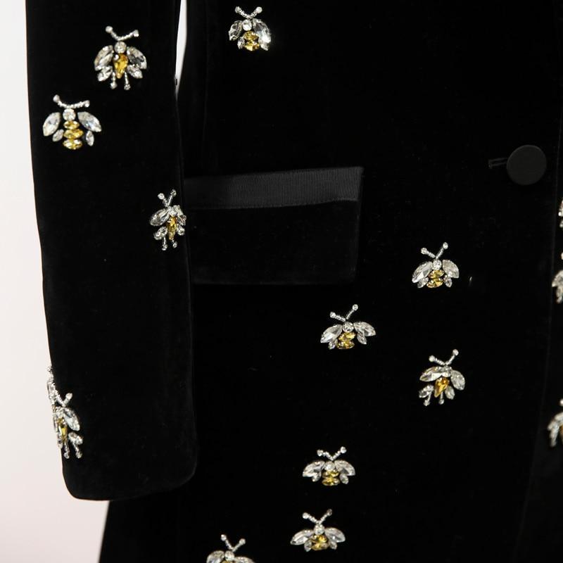 The Giovanna Velvet Long Tail Blazer - - DYAVOR®