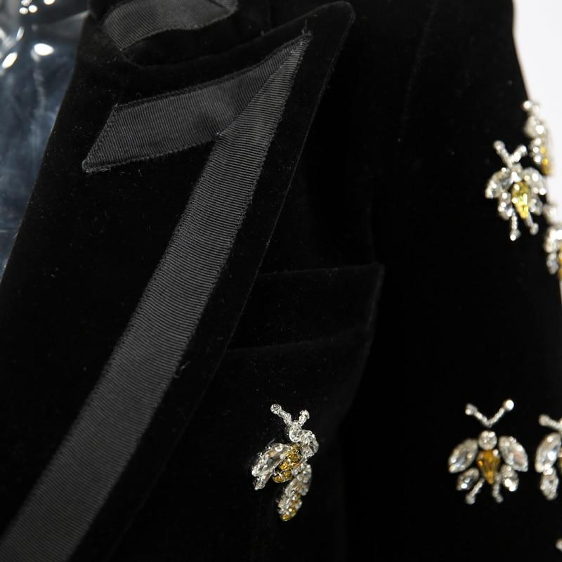 The Giovanna Velvet Long Tail Blazer - - DYAVOR®