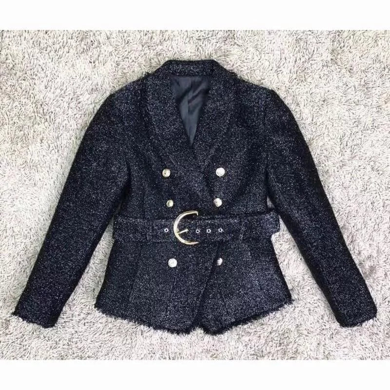 The Sasha Belted Slim Fit Blazer - - DYAVOR®