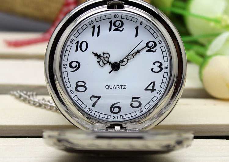 Retro Creative Unisex Silver Eagle Wing Necklace Pendant Pocket FOB Watch - Unisex Style Watches - DYAVOR®